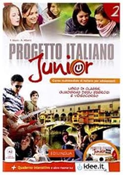 Progetto italiano junior 2- libro dello studente and quaderno + cd audio + dvd