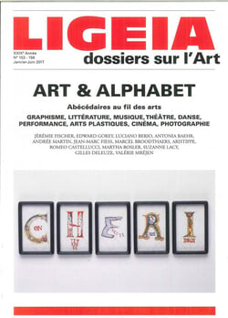 Revue Ligeia n.153/156 : art &  alphabet