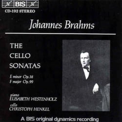 Brahms - cello sonatas
