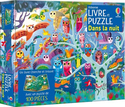 Livre et puzzle : Dans la nuit