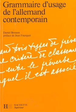 Grammaire d'usage de l'allemand contemporain