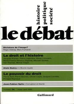 Revue le débat t.74 - mars-avril 1993