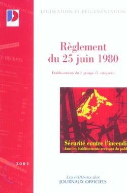 Règlement du 25 juin 1980