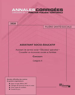 Assistant socio-éducatif  - assistant de service social, éducateur spécialisé, conseiller en économie sociale et familiale- catégorie A (édition 2020)