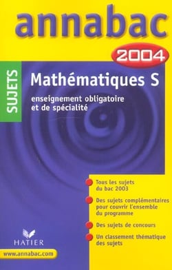 ANNABAC SUJETS Tome 00005 : enseignements obligatoire et de specialite (édition 2004)