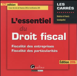L'essentiel du droit fiscal 2016