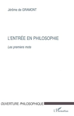 L'entrée en philosophie - les premiers mots