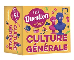 Une question de culture générale par jour 2024