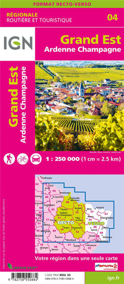 Nr04 Grand Est (Ardennes-Champagne)  1/250 000