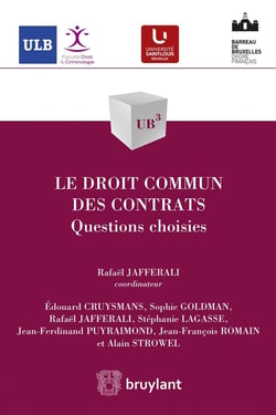 Le droit commun des contrats - questions choisies