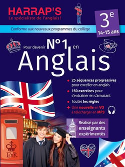 Harrap's Cahier de vacances : pour devenir n°1 en anglais - 3e
