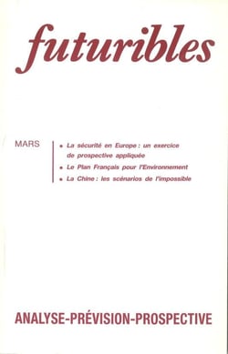 Futuribles 152, mars 1991. la securite en europe : un exercice de prospective appliquee - le plan fr