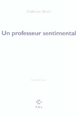 Un professeur sentimental - carnet de notes