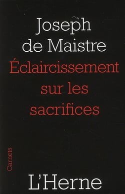 Éclaircissement sur les sacrifices