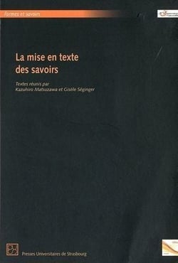 La mise en texte des savoirs