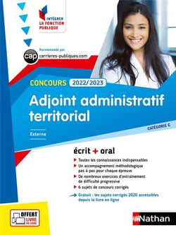 Concours Adjoint administratif territorial N°8 - Catégorie C (IFP) 2022-2023
