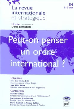 Peut-on penser un ordre international ? (été 2004)