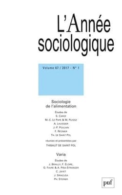 Revue L'Année sociologique n.67/1 (édition 2017)