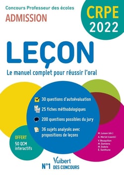 Manuel CRPE : concours professeur des écoles - leçon en français et maths - le manuel complet pour réussir