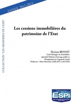 Les cessions immobilières du patrimoine de l'etat