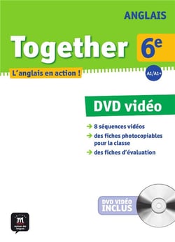 TOGETHER ANGLAIS 6EME DVD + LIVRET PEDAGOGIQUE