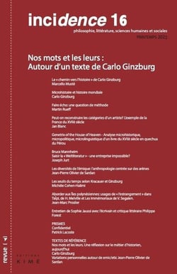 Nos mots et les leurs : Autour d'un texte de Carlo Ginzburg (édition 2022)