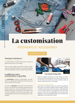 La customisation : vêtements et accessoires