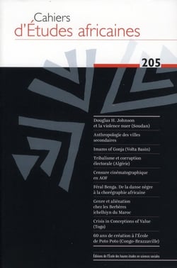 Cahiers d'études africaines n.205