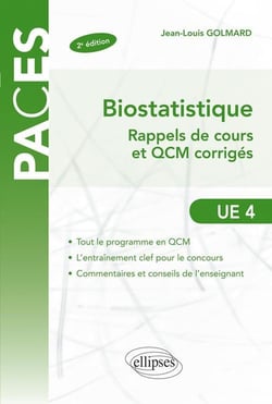 UE4 - Biostatistique - rappels de cours et exercices corrigés - 2e édition