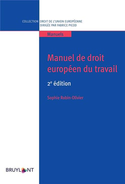 Manuel de droit européen du travail (2e édition)