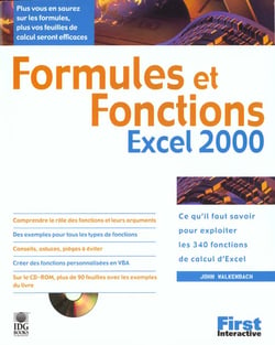 Formules et fonctions d'excel 2000