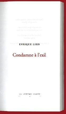 Condamné à l'exil