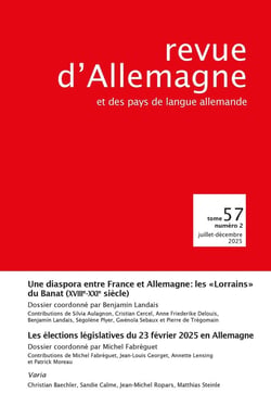 Revue d'Allemagne et des pays de langue allemande n.57