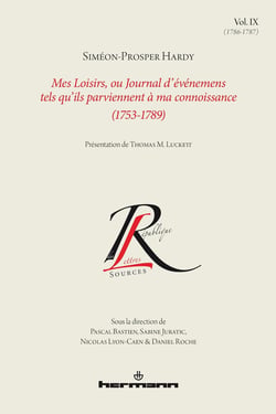 Mes loisirs, ou journal d'événemens tels qu'ils parviennent à ma connoissance (1753-1789) Tome 9 : (1786-1787)