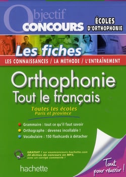 Concours orthophoniste - fiches