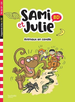 Sami et Julie BD Fin de CP- CE1 - Animaux en cavale