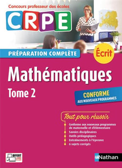 Mathématiques Tome 2 - préparation complète - écrit (édition 2017)