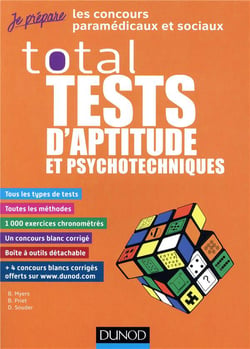 TOTAL Tests d'aptitude et psychotechniques - Concours paramédicaux et sociaux