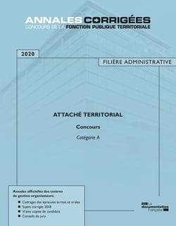 Attaché territorial - concours externe, interne, 3e concours, catégorie A (édition 2020)