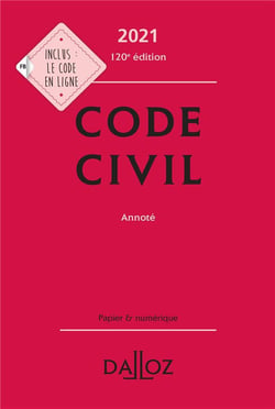 Code civil annoté (édition 2021)