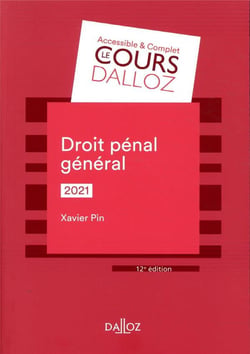 Droit pénal général (édition 2021)