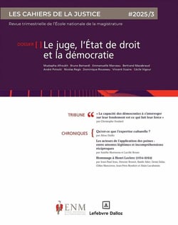 Les cahiers de la justice n.3/2025 : Justice et démocratie