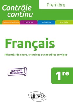 Contrôle continu : français - 1re - nouveaux programmes