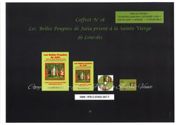 Les belles poupées de Julia vont prier à la sainte vierge de Lourdes