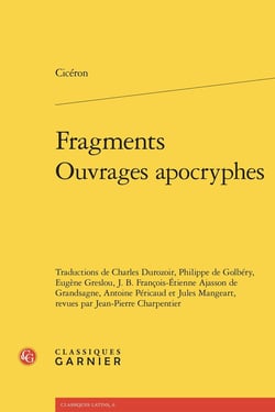 Fragments. Ouvrages apocryphes