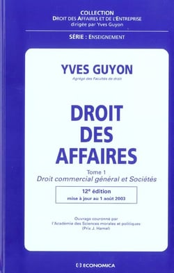 DROIT DES AFFAIRES TOME 1