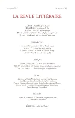 Revue litteraire n 19 octobre 2005 (la)