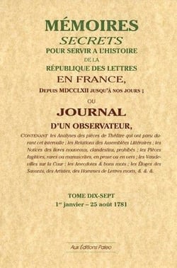 Mémoires, secrets ou journal d'un observateur t.17