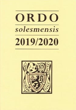 Ordo solesmensis 2019/2020 - ordo divini officii sacrique peragendi iuxta ritum romano monasticum in abbatia s. petri de solesmis & in ceteris monasteriis congregationis solesmens