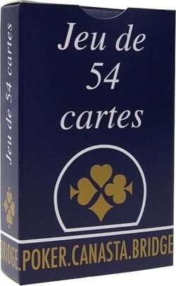 Jeu 54 cartes la gauloise boite carton